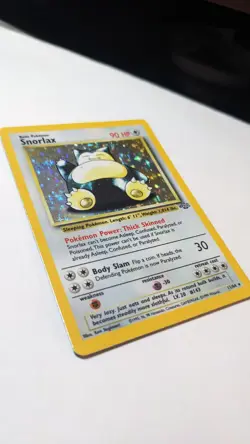 Snorlax 11/64 Jungle Holo Vintage Pokemon Card Very LP - Image 3
