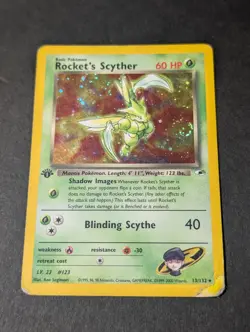 Rockets Scyther Holo Gym Heroes First Edition 13/132 Pokemon Card - Image 1