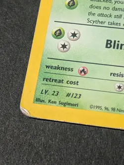 Rockets Scyther Holo Gym Heroes First Edition 13/132 Pokemon Card - Image 3