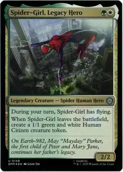 Spider-Girl, Legacy Hero (Foil) - 0149 - Marvel's Spider-Man MTG - NM/M English - Image 1