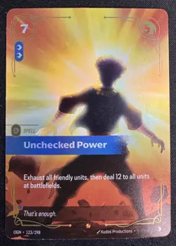 Unchecked Power [OGN - 123/298] - NM [Foil] TCG Riftbound - Image 1