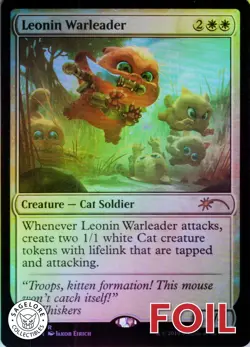 Leonin Warleader - Foil - Secret Lair OMG KITTIES! - 22 NM - Image 1