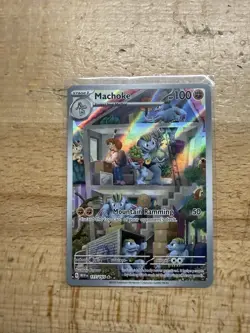 Pokemon TCG Machoke Scarlet Violet 151 Illustration Rare Card 177/165 NM - Image 1