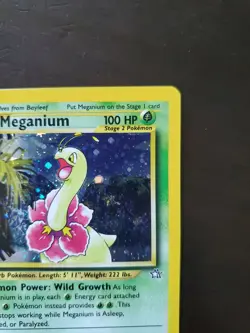 Pokemon Meganium 11/111 Neo Genesis Holo Unlimited - Image 4