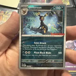 SEALED Umbreon 130/197 Reverse Holo GameStop Stamp Promo Pokemon TCG 2023 Card - Image 1