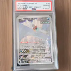 Pokemon 2023 Iron Bundle #066 Scarlet & Violet Promo - Pokemon Center PSA 10 - Image 1