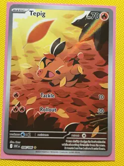Pokemon TCG - Tepig 096/086 White Flare - Illustration Rare Holo - NM - Image 1