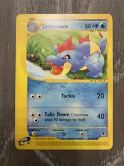 Pokemon TCG Croconaw Expedition 74/165 Regular Uncommon 2002 - Image 1
