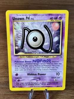 2001 Pokemon Neo Discovery Unown N #50/75 NM - Image 1
