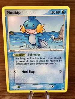 Pokemon TCG Mudkip 57/100 Regular Common Crystal Guardians NM - Image 1