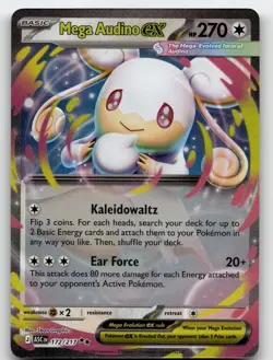 MEGA AUDINO EX 172/217 DOUBLE RARE ME: ASCENDED HEROES POKEMON NEAR MINT - Image 2