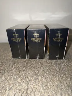 Lot of (3) Pokemon TCG Shining Fates Elite Trainer Box Factory Sealed ETB - Image 2