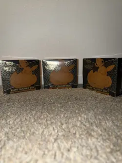 Lot of (3) Pokemon TCG Shining Fates Elite Trainer Box Factory Sealed ETB - Image 3