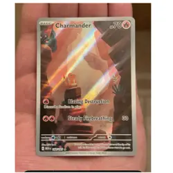 Pokemon Charmander Illustration Rare Sv: Scarlet & Violet 151 168/165 Holo - Image 1