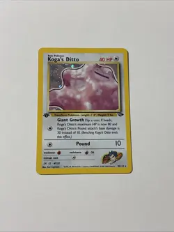 Koga's Ditto 10/132 - Gym Challenge 1st Edition Holo Rare Pokemon TCG NM - Image 1