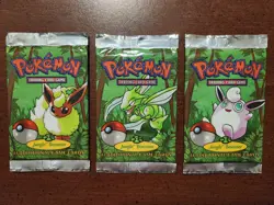 🔥1999 Pokemon Jungle Booster Pack 3 Artset Flareon Austrailian Print Red Logo🔥 - Image 1
