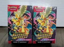 2x In Hand Pokemon TCG Mega Evolution Ascended Heroes Booster Bundle Sealed - Image 1