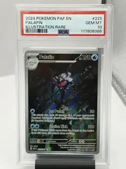 2024 Pokemon Palafin Illustration Rare Paldean Fates 225/091 PSA 10 GEM MINT - Image 1