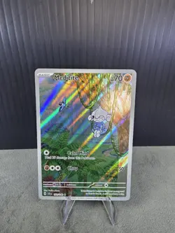Meditite 153/142 SV: Stellar Crown Illustration Rare Pokemon TCG NM English 🔥 - Image 1