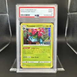 2022 Pokemon Go Venusaur #003 Holo EN Graded PSA 9 - Image 1