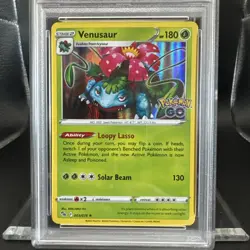 2022 Pokemon Go Venusaur #003 Holo EN Graded PSA 9 - Image 3