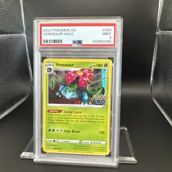 2022 Pokemon Go Venusaur #003 Holo EN Graded PSA 9 - Image 5