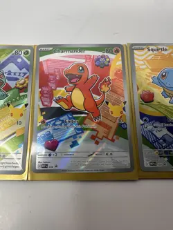 Pokemon TCG First Partner Illustration Collection Series 1 Kanto Starter Set - Image 3