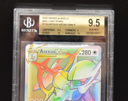 Arceus VSTAR RBW R Brilliant Stars 2022 Pokemon 176/172 BGS 9.5 PSA - Image 3