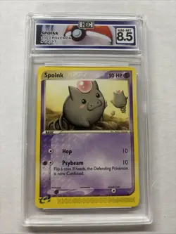 2003 Pokemon Spoink #74 HGC 8.5 (sb1) - Image 1