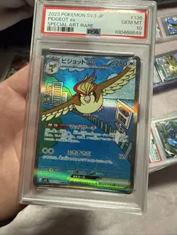 Pokemon Pidgeot EX 136/108 SV3 Ruler of the Black Flame Special Art Rare PSA 10 - Image 3
