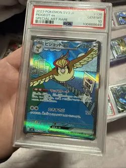 Pokemon Pidgeot EX 136/108 SV3 Ruler of the Black Flame Special Art Rare PSA 10 - Image 4