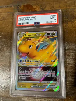 POKEMON 2022 GO DRAGONITE Vstar #050 PSA 9 Mint RARE 3 - Image 1