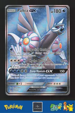 2018 Pokemon SM Forbidden Light 119/131 Palkia GX - Image 1