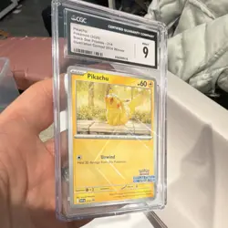 Pokemon Pikachu 214 Sv: Scarlet & Violet Promo Illustration Contest CGC 9 HP 60 - Image 2