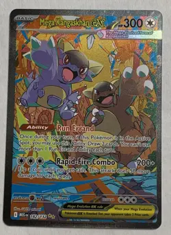 Pokemon Mega Evolution Mega Kangaskhan ex 182/132 Special Illustration Rare LP - Image 1