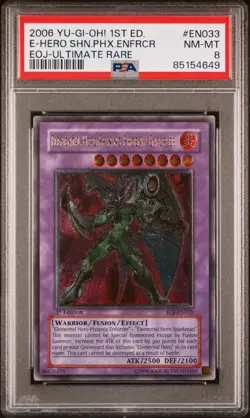 Yu-Gi-Oh! Elemental Hero Shining Phoenix Enforcer EOJ-EN033 1st Ed Ultimate Rare - Image 1