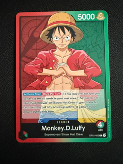 Monkey D. Luffy OP01-003 Leader One Piece TCG Romance Dawn English - Image 1