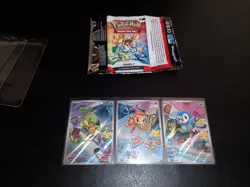 Pokemon 1 Partner Illustration Collection Turtwig Chimchar Piplup Gen 4 Card Set - Image 3