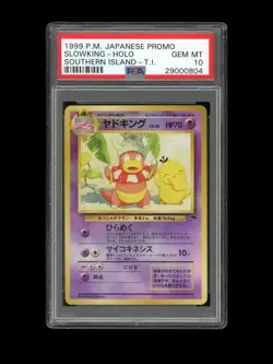 POKEMON PSA 10 GEM MINT 1999 SLOWKING SOUTHERN ISLAND JAPANESE HOLO CARD - Image 1