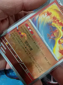 Korean Pokemon Card Lot – Team Rocket’s Crobat ex / Moltres Patterned /Cubone NM - Image 4