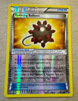 Pokemon TCG Bursting Balloon 97/122 XY Breakpoint Reverse Holo Trainer Card - Image 1