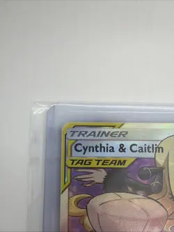 Cynthia & Caitlin Full Art Holo Card 228/236 Cosmic Eclipse NM-M Condition - Image 5