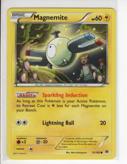 MAGNEMITE BREAKTHROUGH XY SET POKEMON CARD 51/162 LP - Image 1