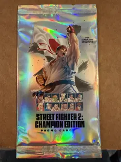 Street Fighter 2: Champion Edition Promo Card Pack PSA Magazine Exclusive Sealed - Image 1