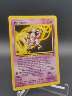 Mr. Mime 027/130 Base Set 2 Regular Pokemon TCG Card NM 💎 - Image 1