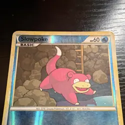 Pokemon Slowpoke Holo Basic 60 HP 70/95 Sumiyoshi Kizuki Pokemon Card 2011 - Image 4