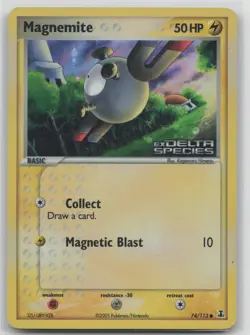 Pokemon Card Magnemite Common Delta Species 74/113 - Image 1