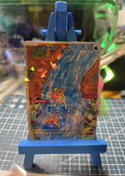 Custom Fanart Pokemon Magikarp Buddies 03/86 Holo on actual Pokemon card - Image 1