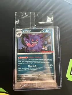 Pokemon Gengar Promo Card Sealed Pack 050/068 Mind Jack Infinite Shadow English - Image 1