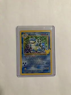 Pokemon TCG Blastoise Holo Rare Card 2/102 Celebrations 25th Anniversary Edition - Image 1